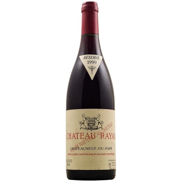 Châteauneuf-du-Pape Rouge 1999 - 75cl - Château Rayas - Vin AOC Rouge de la Vallée du Rhône - Cépage Grenache