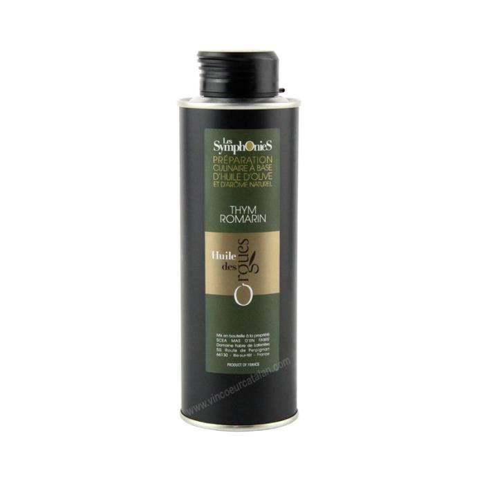 Huile d'olive des Orgues - Symphonie Thym Romarin 0.25L