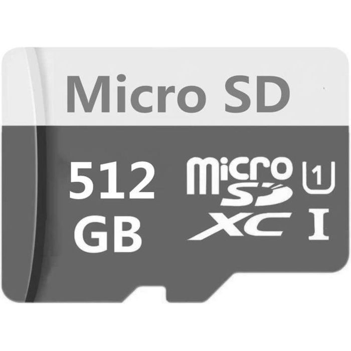 Carte Micro SD 64 Go - 128 Go - 256 Go - 400 Go - 512 Go - 1024 Go Carte m&eacutemoire Micro SD Classe 10 Carte Micro SD SDXC H24