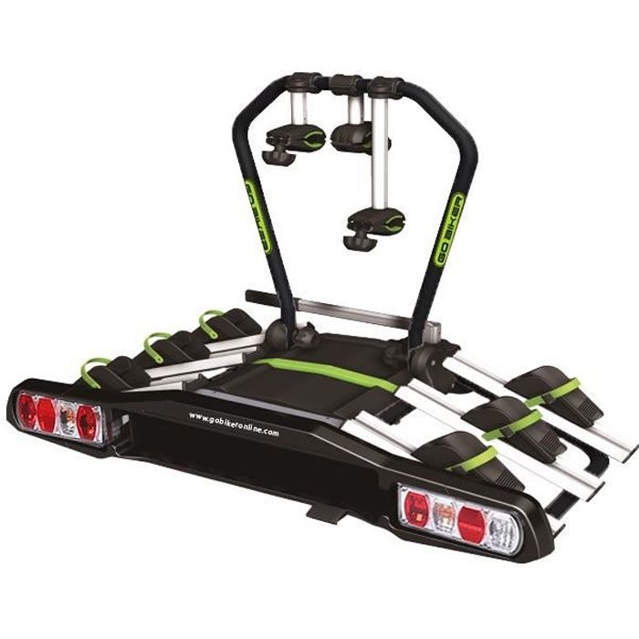 Gobiker - Porte-vélos à boule d'attelage Speed pour 3 velos. Boule de remorquage