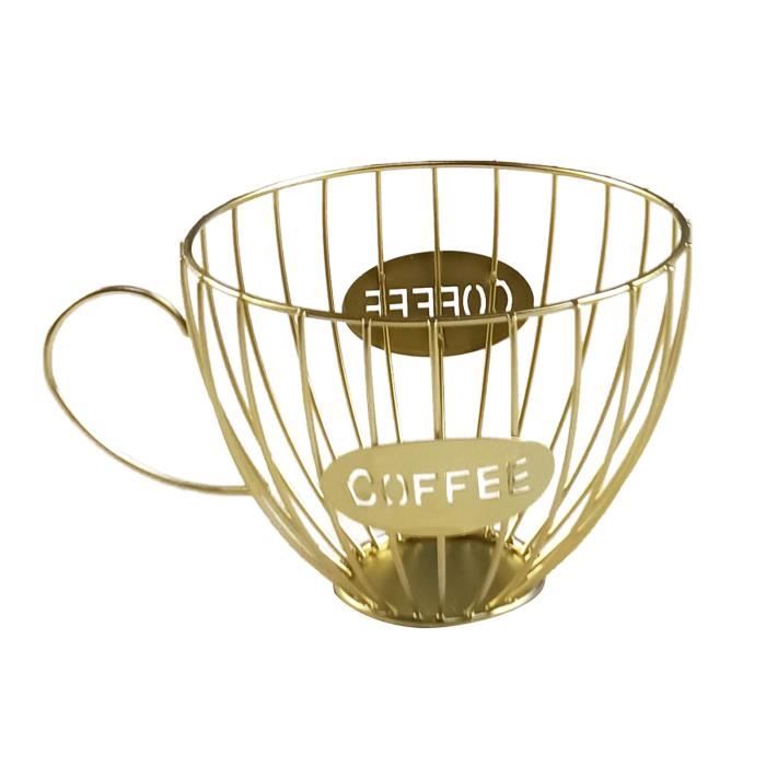 scourse®Porte-gobelet en forme de tasse Porte-dosettes café Organisateur stockage pour comptoir à Set Accessoires Salle De Bain
