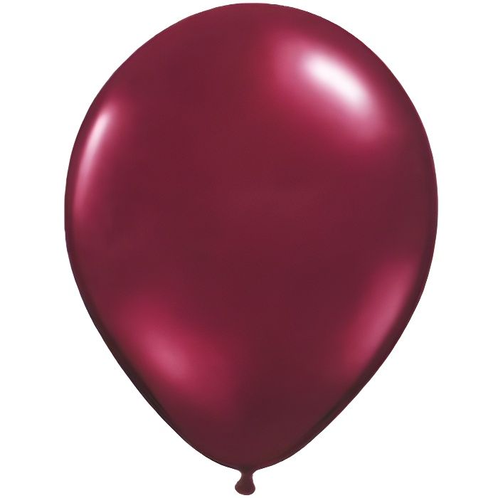20 Ballons 100 % Latex Nacrés - 30 cm - Bordeaux