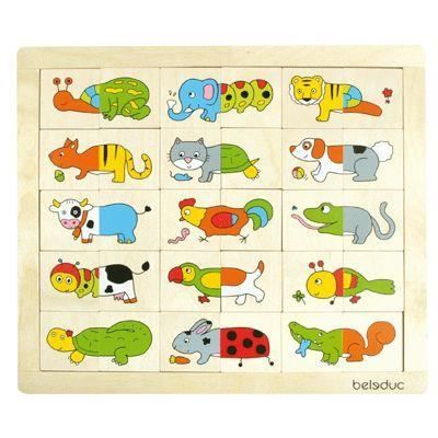 Beleduc Puzzle Animals Match & Mix 11006