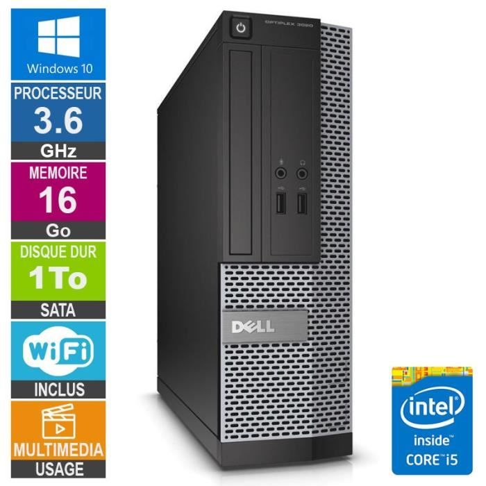 Pc Dell Optiplex 3020 Sff I5-4570 3.60ghz 16go/1to Wifi W10