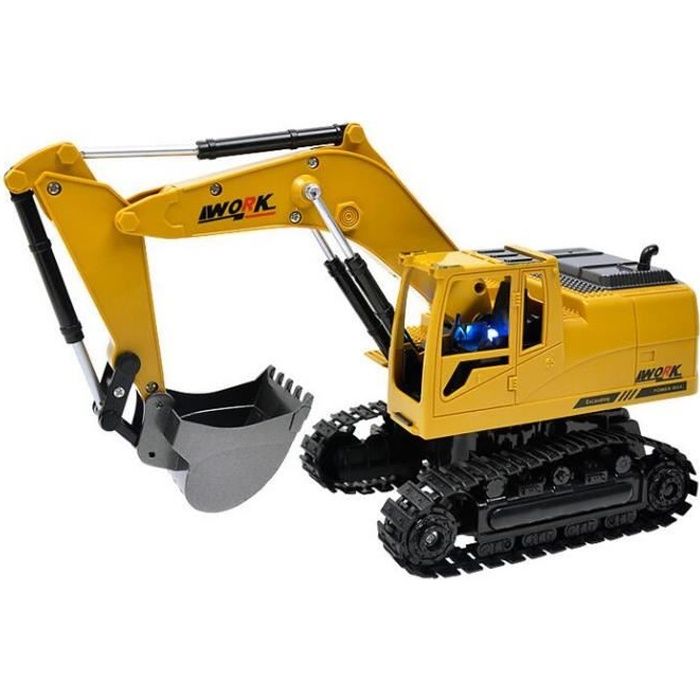Enfant Excavateur Radiocommandé Camion Engin de Chantier Jouet de Construction 1:24