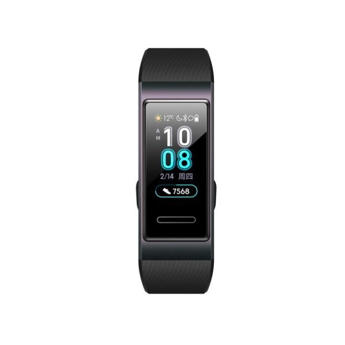 Huawei Band 3 Pro Sports Montre Smart Watch Noir Paiement NFC Imperméable GPS Écran Couleur Fréquence Cardiaque