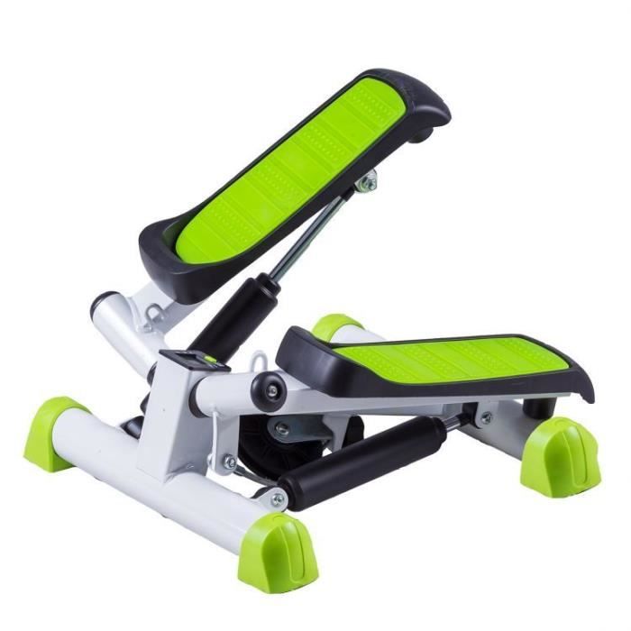 MSTORE - Stepper twister avec extenseurs - 23x40x40 - Intensité réglable - Ordinateur - Sport - Vert