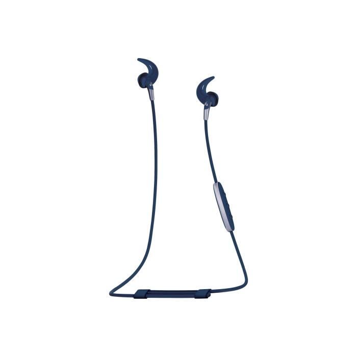 Jaybird Freedom 2 Écouteurs avec micro intra-auriculaire Bluetooth sans fil isolation acoustique bleu acier