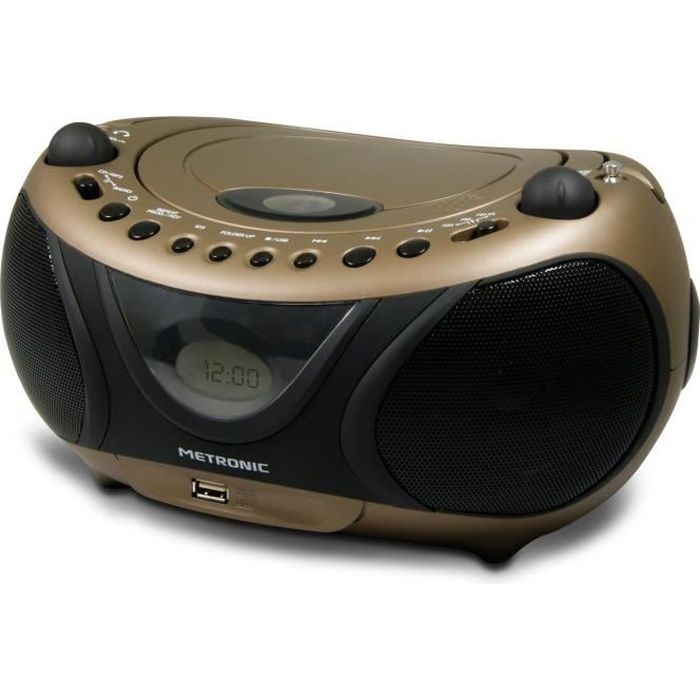 MET 477106 Radio CD-MP3 Copper and Black