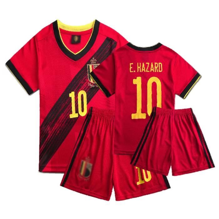 Ensemble de maillots de football-Maillot de football pour enfants 10 Maillot et short de football- Orange brique/Bleu marine