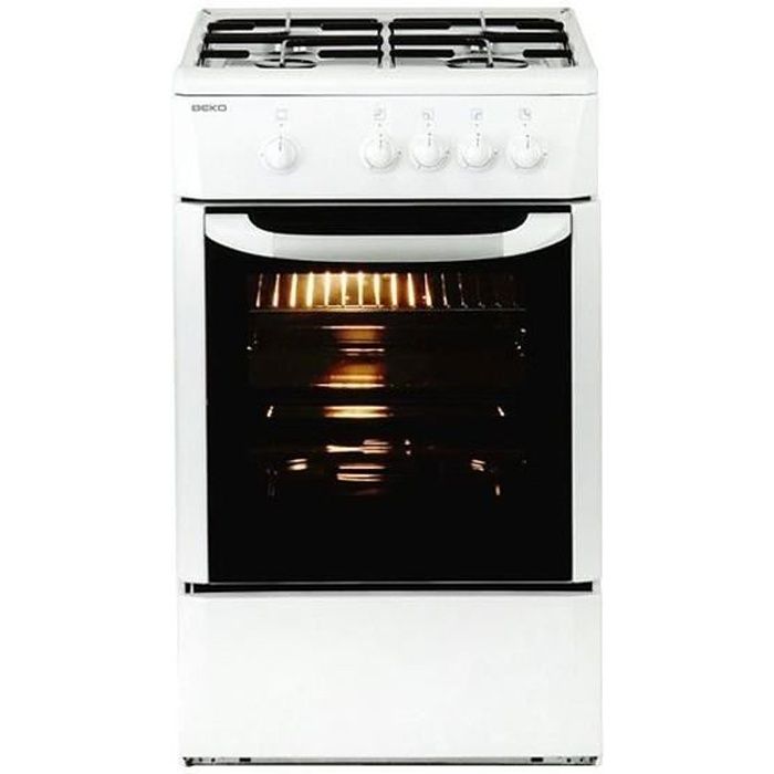 Plaques de cuisson Joli cuisiniere a gaz beko 165510 csg 42009 dw 9500w 50 cm blanc