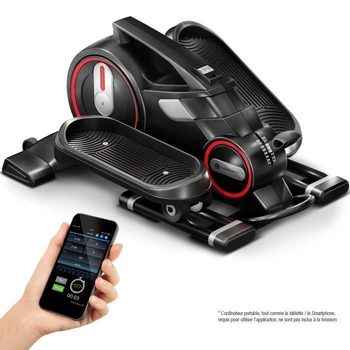 Sportstech Exercice sous Tous Les Bureaux - Mini-vélo elliptique de sous Bureau avec Application, vélo elliptique DFX100