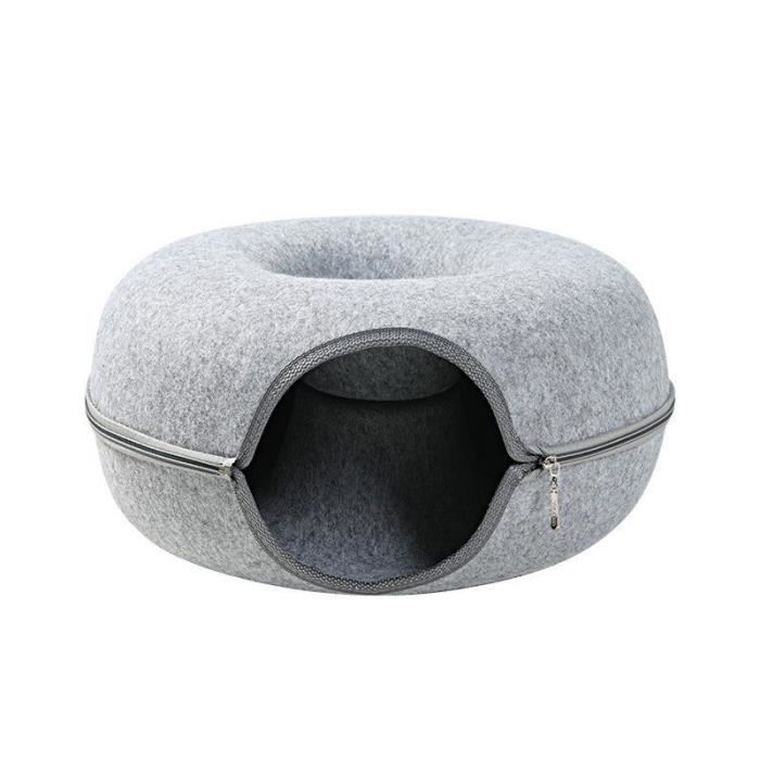 Jouet d'intérieur interactif Tunnel pour chat, lit à double usage, produits d'exercice pour chaton, jouet d'entraînement pour chat