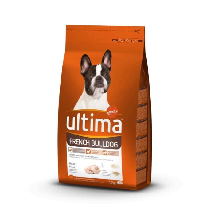ULTIMA Croquettes French Bulldog Au Poulet Pour Chien 1,5kg
