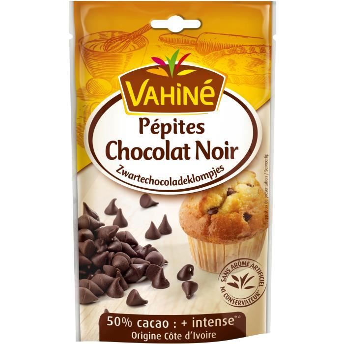 Pépites chocolat noir 100 g Vahiné