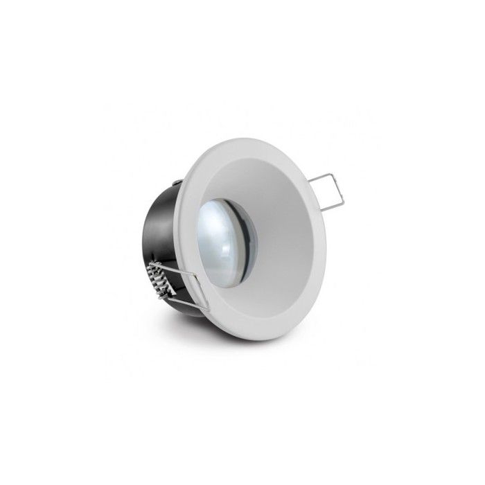 Vision-EL - Support de spot basse Luminance rond blanc 85x75mm IP65