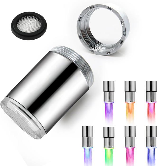LEDEAU™ : Embout Lumineux de Robinet Capteur de Température