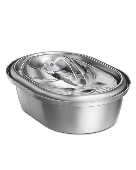 Comparer les prix de Fontaine à eau en acier inoxydable pour chats ultra-silencieuse avec débit réglable capacité 2L