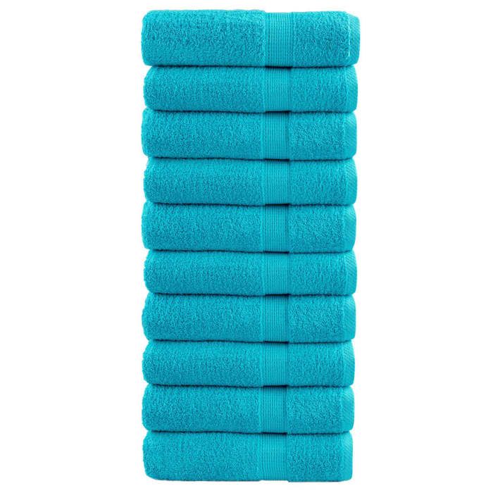 vidaXL Essuie-mains de Qualité Supérieure 10 pcs Serviettes de Bain Serviettes à Main Débarbouillettes de Salle de Bain 137451