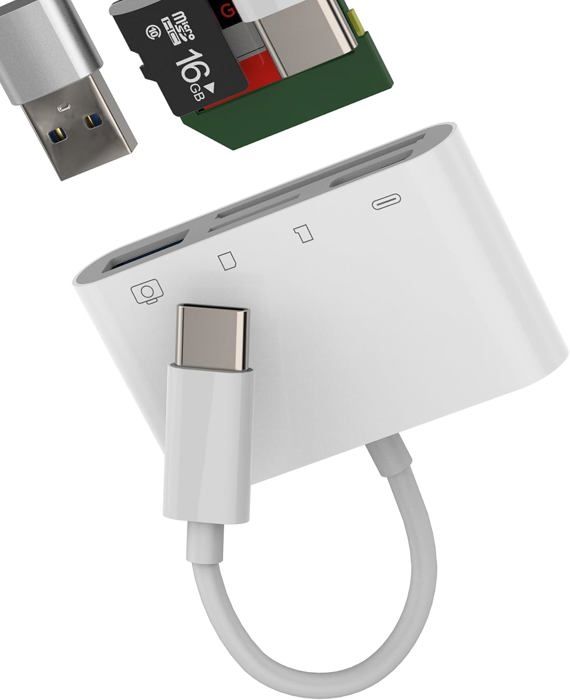 Lecteur Carte USB-C Vers NM/TF - Compatible Huawei Mate - Transfert 480Mbps