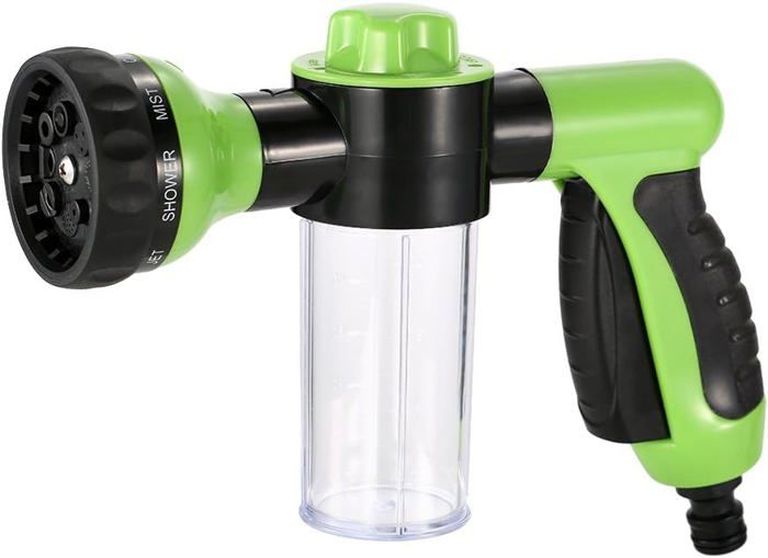 Pistolet Pulvérisateur Multifonction 8 Modes – Mousse & Jet Haute Pression – Nettoyage Voiture, Jardin, Arrosage