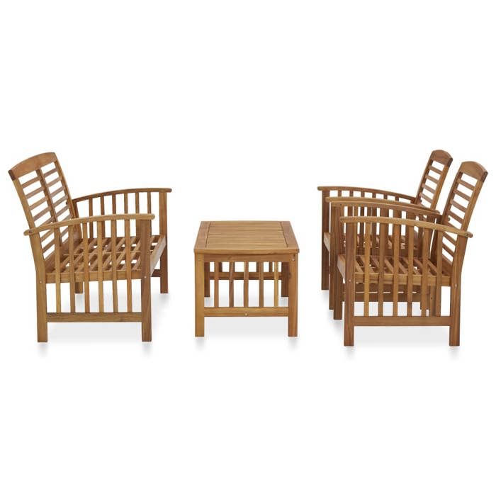 Luxueux Salon de jardin 4 - WINFR - Bois dacacia