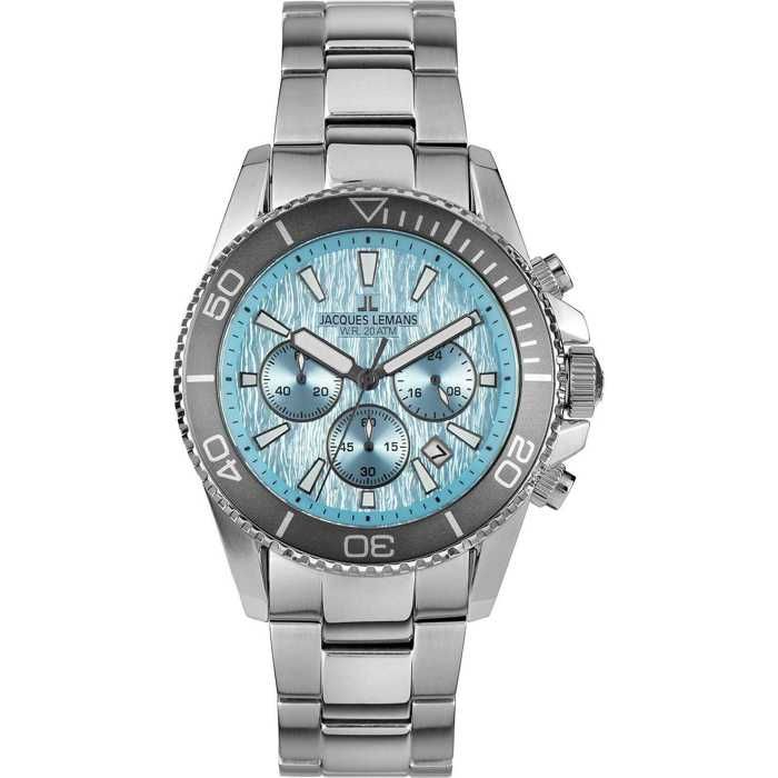 Montre - Acier Argent - Jacques Lemans - 1-2206K