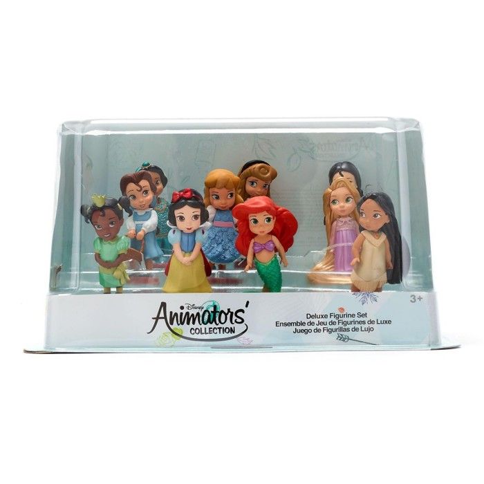 Coffret de 10 Figurines Princesses Animator Cinderella Aurora Alice Tinker Bell Ariel Belle Jasmine Rapunzel