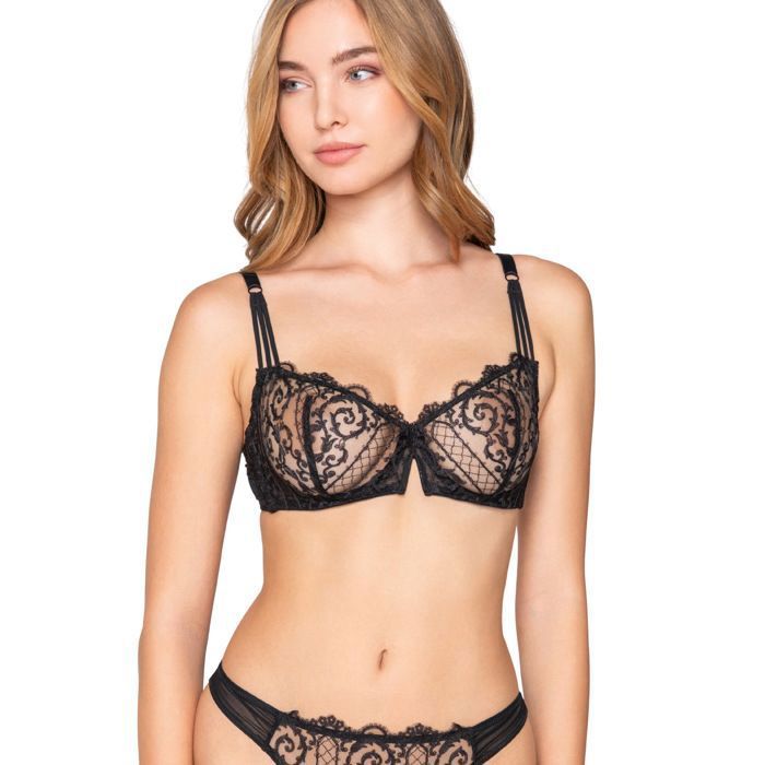 Soutien-gorge De Sport Sans Armature – Grand Confort Pour Prothèse Mammaire – Bandeau Dos Transparent – Push-up Léger – Grande Taille