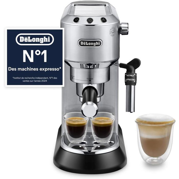 Machine expresso - TURBIX - Dedica Style EC685.M - 15 cm - Réservoir 1 L - Buse mousse réglable - Turbix