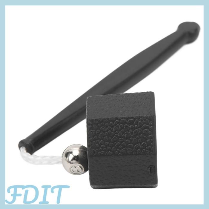 Porte-craie De Billard Avec Cordon – Caoutchouc, Standard, Noir/bleu/rouge, Pour Craie De Queue 4x3 Cm