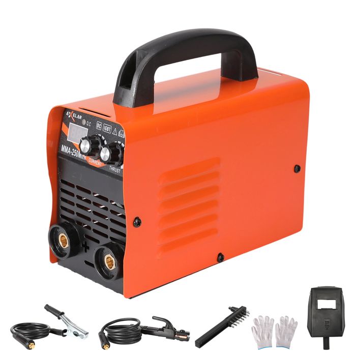 Poste à souder onduleur MMA 250compatible avec les électrodes de soudage de 25 mm soudage de métaux de 2 à 5 mm
