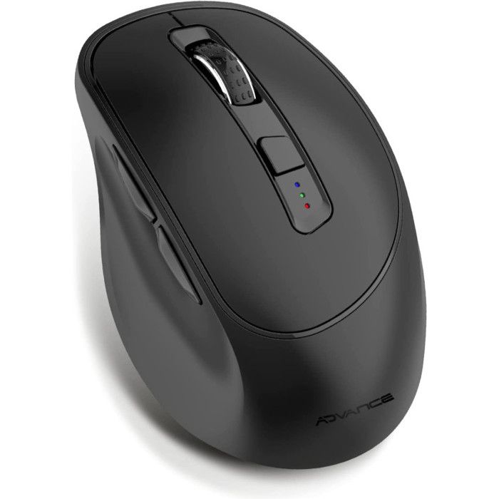 ADVANCE - ERGOFIT | Souris Ergonomique Sans Fil Rechargeable Silencieuse 4800 DPI | Connectivité Bluetooth et Sans Fil | 6 Boutons