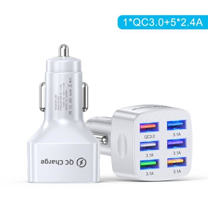 Chargeur de voiture super rapide multiportes