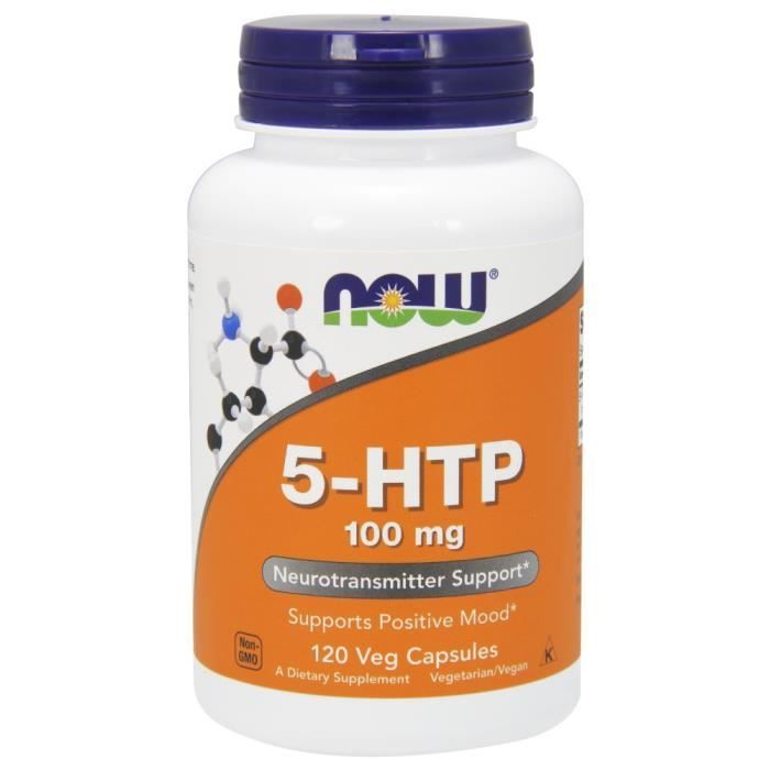 5-HTP 100mg 120 cap Standard Now Foods Acides Amines - BCAA