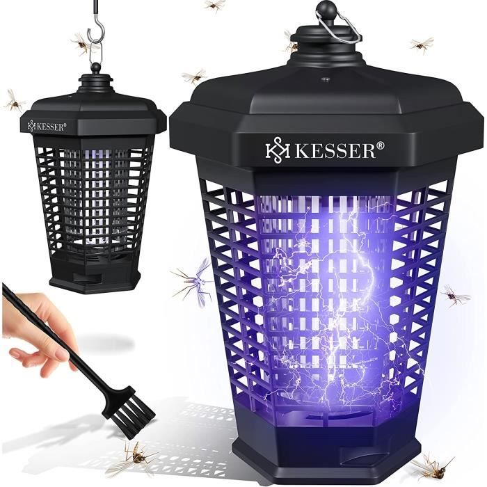 Lampe Anti-moustique électrique UV 20W – Piège à Insectes étanche IPX4, Pour Intérieur/extérieur