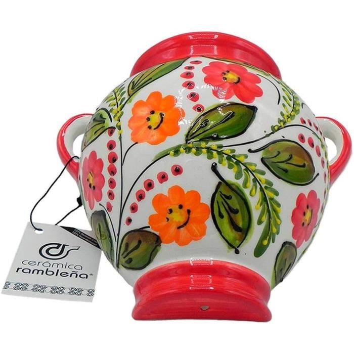 Piatto Parete Ceramica Dipinto A Mano - Decorazione Andalusa 21x21cm Fatto In Spagna - Foto 5