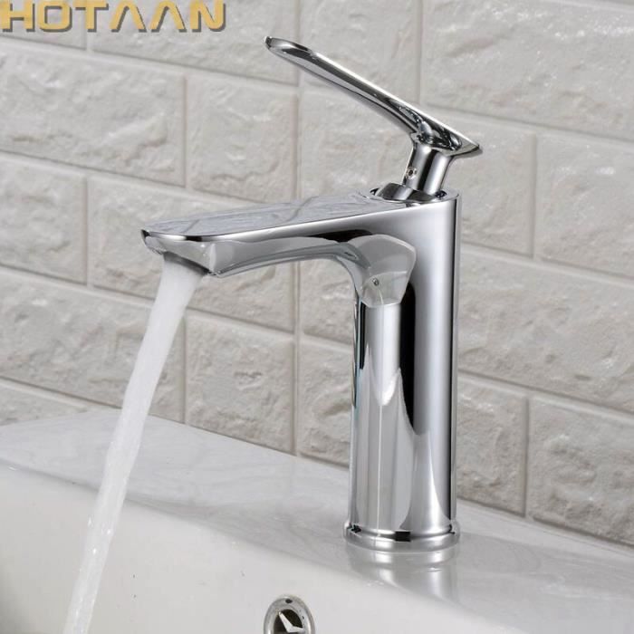 VALAZ Mitigeur Lavabo Turia – Robinet Salle De Bain Doré Brossé PVD, Design Élégant, Sans Fuite, Installation Facile