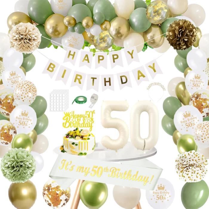 Kit Decoration Anniversaire 60 Ans, Ballons Decoration Anniversaire - Deco Anniversaire Guirlande Joyeux Anniversaire Happy Birthday Bannière Adulte Homme Femme (40th Birthday