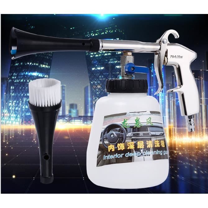 NWHEBET Pistolet de Nettoyage de Voiture Tornado Outil de Nettoyage de Brosse de Nettoyeur Haute Pression pour Voiture de Moto 