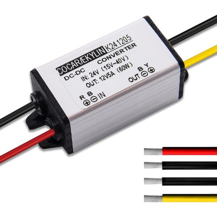 24V À 12V 8A 96W Convertisseur De Puissance Module De Convertisseur Abaisseur De Tension Dc Avec 24V À 12V 8A 96W Convertisseur De Puissance Module De Convertisseur Abaisseur De Tension Dc Avec