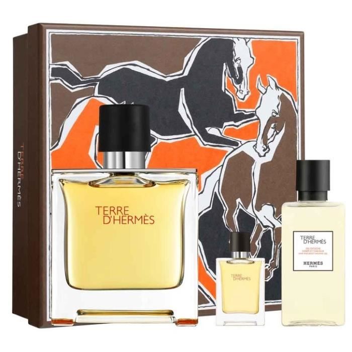 Parfum Terre Hermes Coffret EAU de TOILETTE 100 ml Gel Douche 40 ml