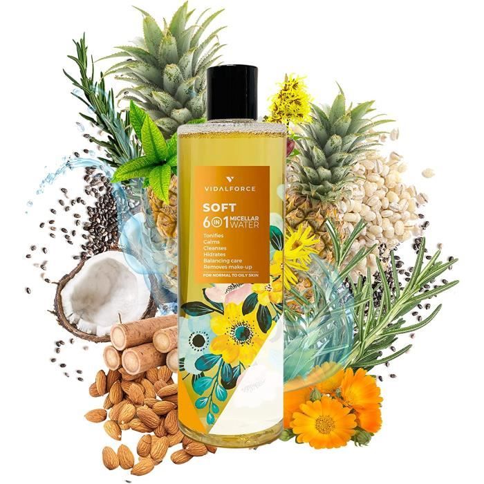 Eau micellaire nettoyante - Cannabis Sativa - Visage & mains - 200 ml main image 1