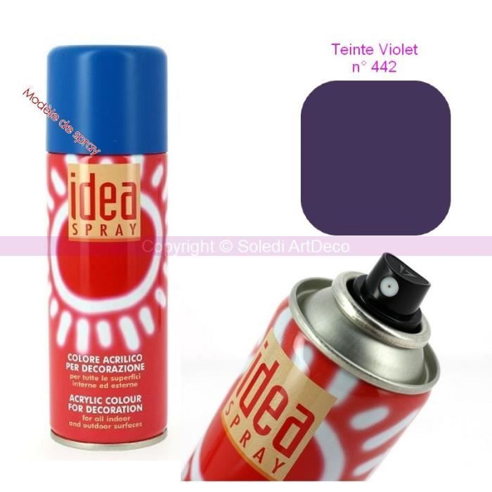 Spray Acrylique Couleur Violet N 442 Bombe Aerosol Adaptee Au Polystyrene 200 Ml De Maimeri Unique Achat Vente Autres Peintures Spray Acrylique Couleur Cdiscount