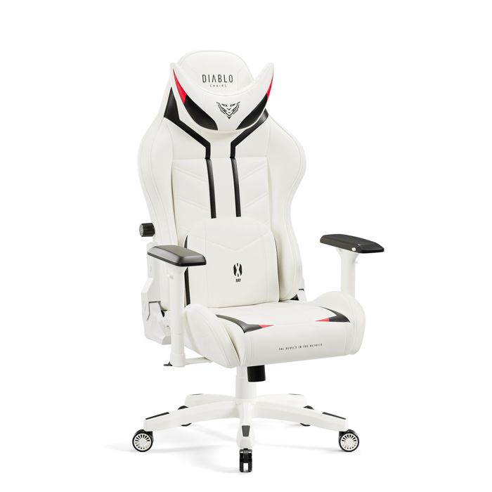Diablo X Ray Chaise Gaming Fauteuil de Gamer de Bureau Accoudoirs 4D Skaï Perforation Oreiller Cousin Lombaire - vue 7