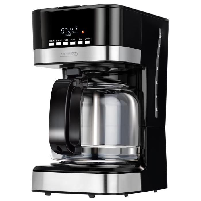 Cafetière à Filtre Machine à Café Électrique Programmable 15 tasses 18 Litre MPM MKW-05 950W Noir/Argent