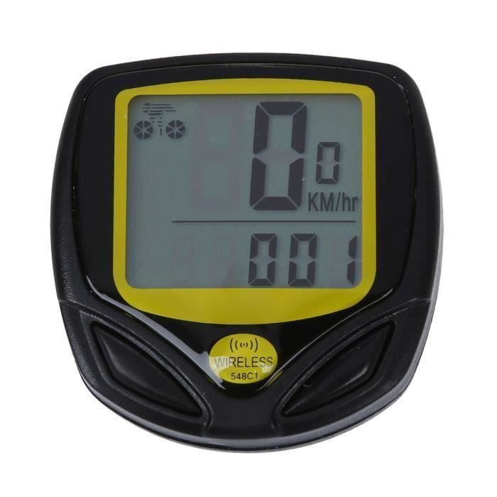 Odometre Chronometre Tachymetre Compteur Sans Fil Etanche pour Velo Bicyclette Aa50124