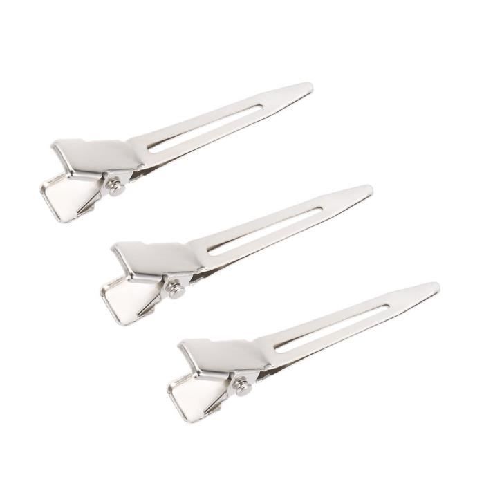 Pinces à cheveux Métallique Clips alligator Cheveux FR Clips d'accrochage 
