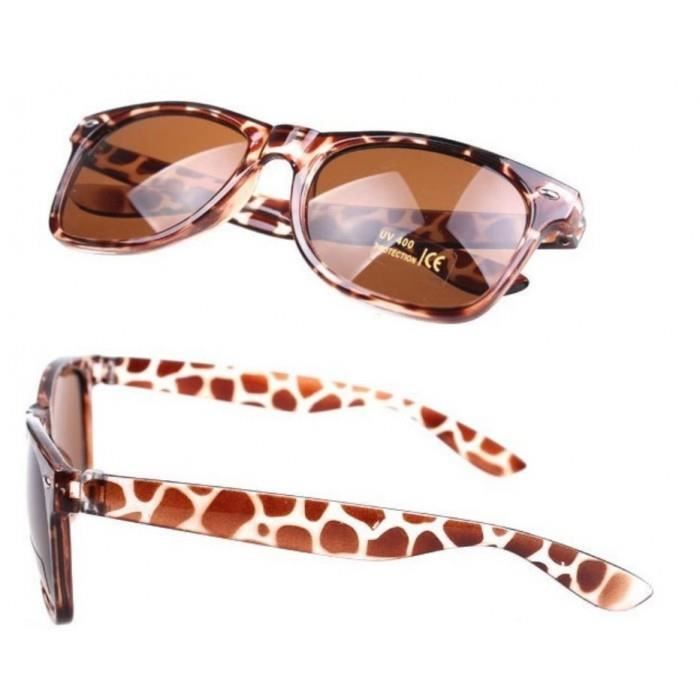 lunette de soleil style ann e 50 leopard retro homme femme