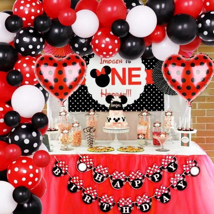 Fournitures de d corations de f te d anniversaire Minnie Kit d